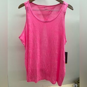 ZELOS Women's Bright Pink Tank Top